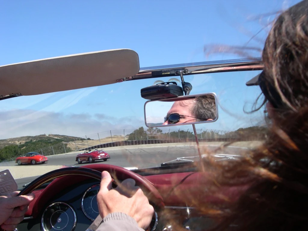 The Roadster approaching the Corkscrew 
